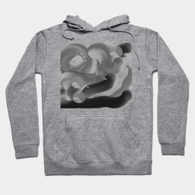 Galaxy Abstract gray futuristic Hoodie by carolsalazar